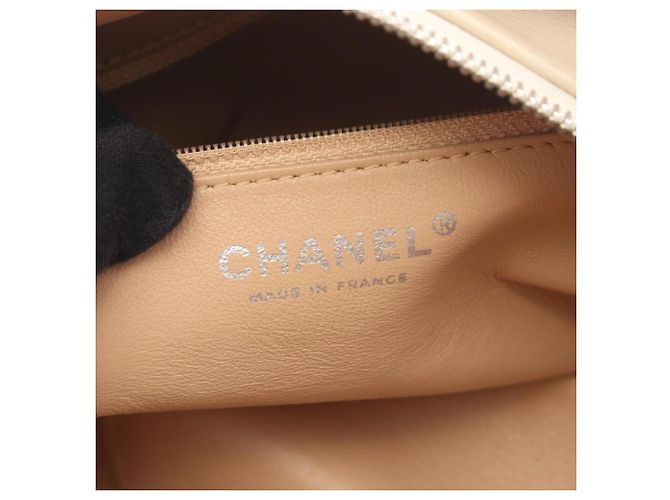 Chanel Coco Mark Mini Boston Schultertasche Beige - Ansicht 4