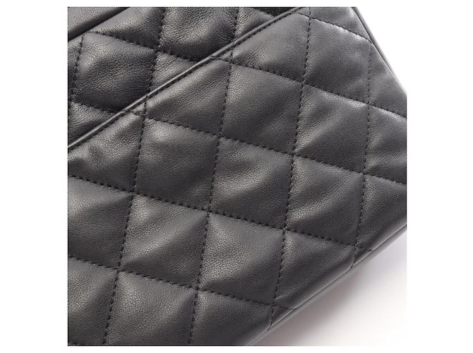 Picca borsa Camera di Chanel in pelle d'agnello nera Nero - vista 7