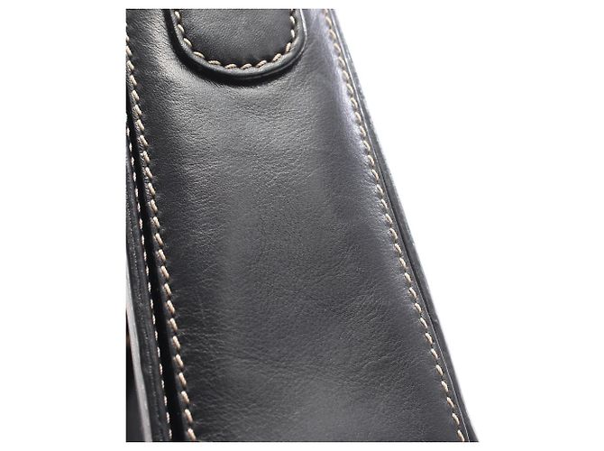 Céline Celine Schultertasche aus schwarzem Leder - Ansicht 14