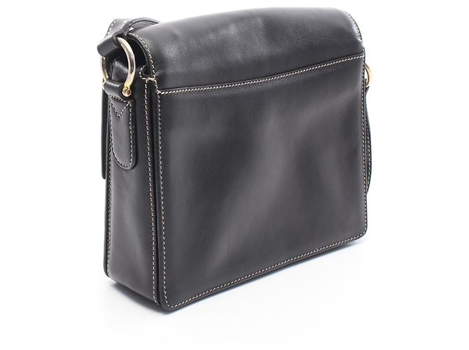 Céline Celine Schultertasche aus schwarzem Leder - Ansicht 2
