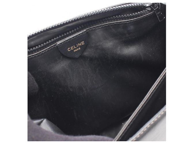 Céline Celine Schultertasche aus schwarzem Leder - Ansicht 8