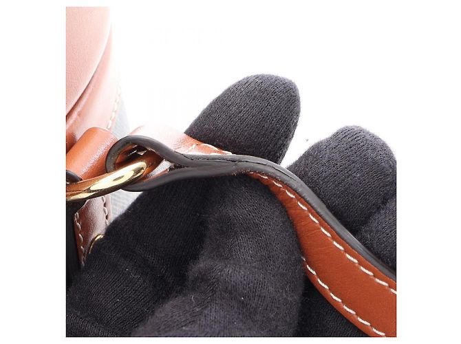 Céline Borsa a tracolla Celine Tambour Medium Triomphe Marrone Nero - vista 10