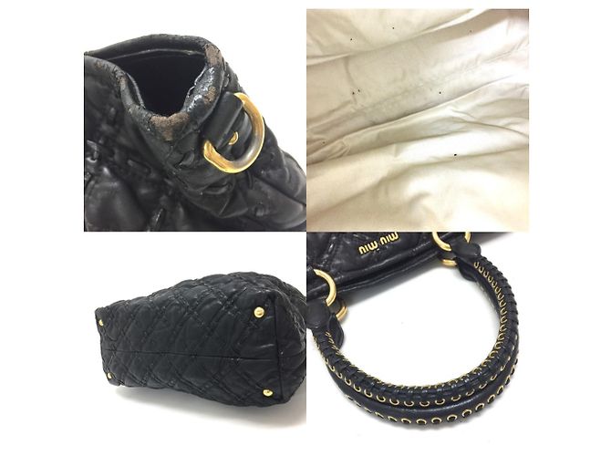Bolsa acolchoada preta Miu Miu Preto - vista 15