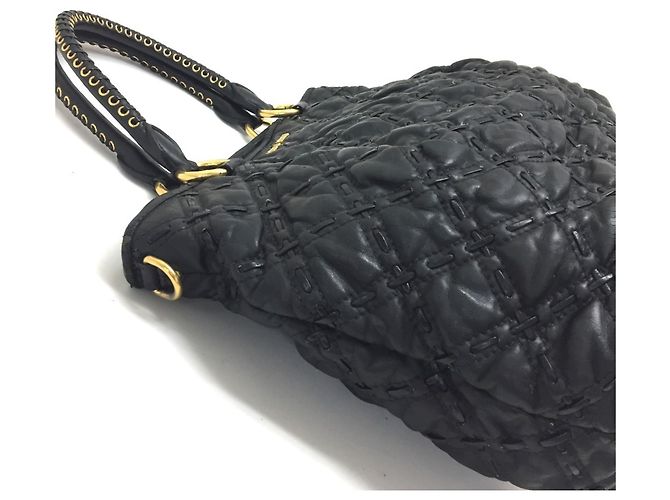 Bolsa acolchoada preta Miu Miu Preto - vista 3