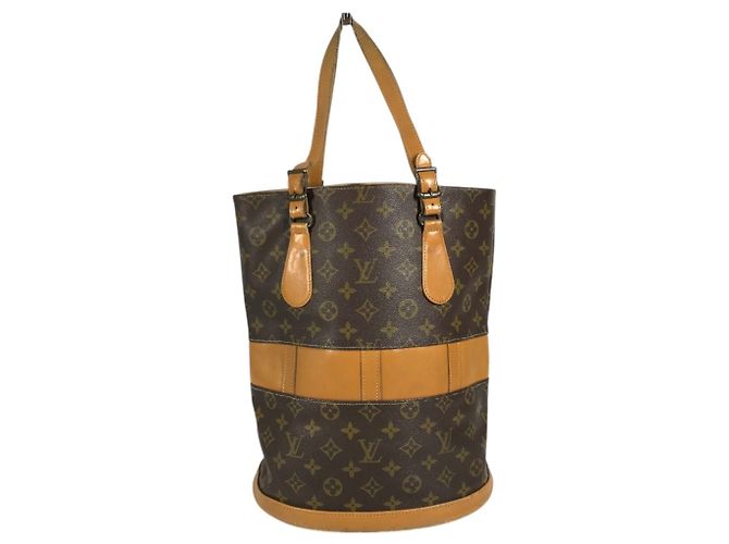 Bolso Louis Vuitton Monogram Bucket GM Castaño - vista 2