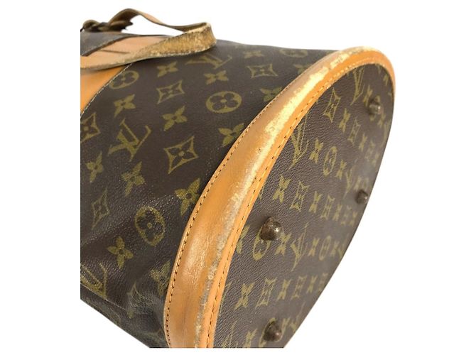 Bolso Louis Vuitton Monogram Bucket GM Castaño - vista 8