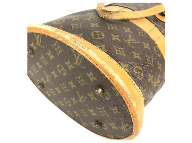 Bolso Louis Vuitton Monogram Bucket GM Castaño - vista 9