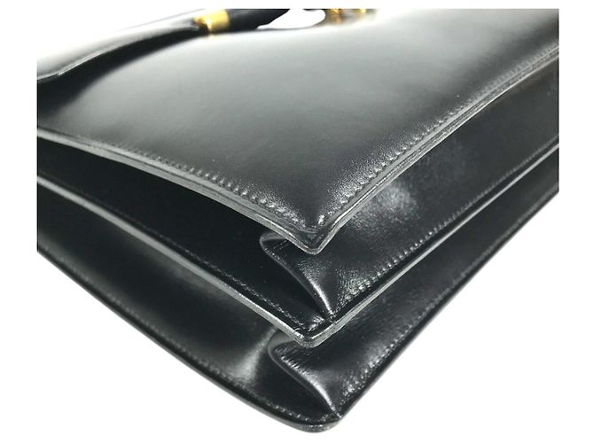Hermès Sac à main Hermes Vintage Paroniere Noir - vue 8