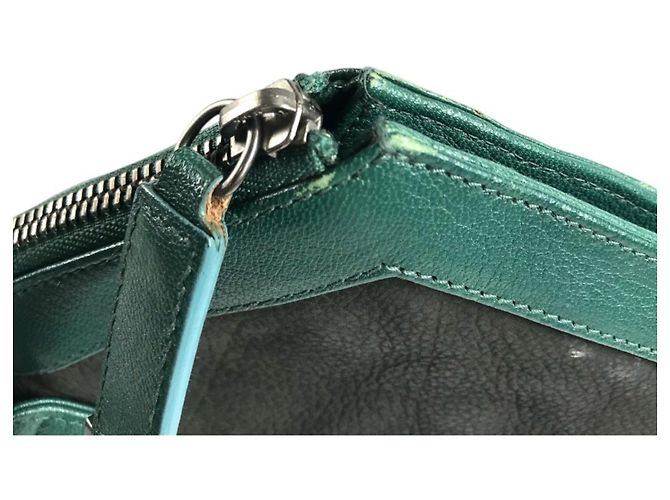 Borsa a tracolla Bvlgari S.Bulgari Logo Nero Verde - vista 11