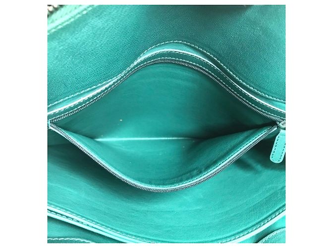 Borsa a tracolla Bvlgari S.Bulgari Logo Nero Verde - vista 14