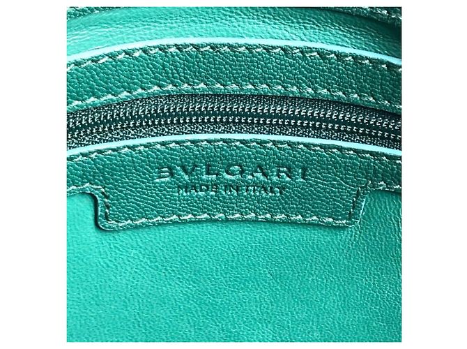 Borsa a tracolla Bvlgari S.Bulgari Logo Nero Verde - vista 16
