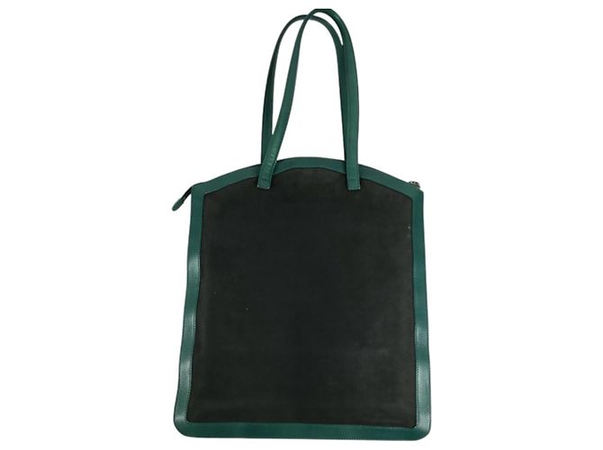 Borsa a tracolla Bvlgari S.Bulgari Logo Nero Verde - vista 2