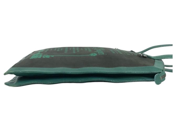 Borsa a tracolla Bvlgari S.Bulgari Logo Nero Verde - vista 3