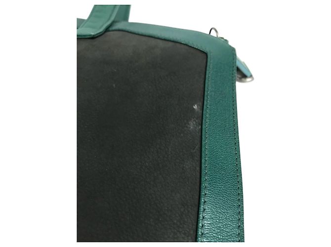 Borsa a tracolla Bvlgari S.Bulgari Logo Nero Verde - vista 9