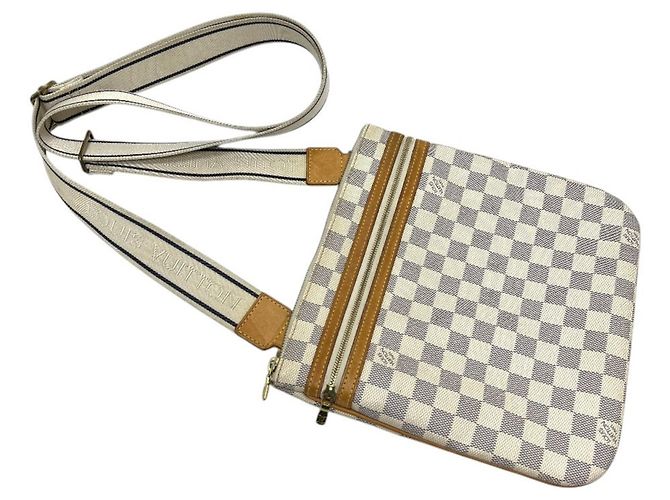 Louis Vuitton N51112 Pochette Bosphore Bag Bianco - vista 3