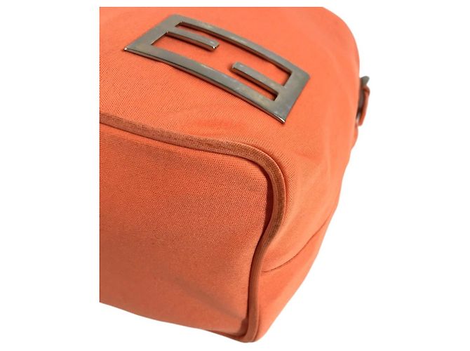 FENDI FF Logo Mini Drawstring Handbag Orange - view 11