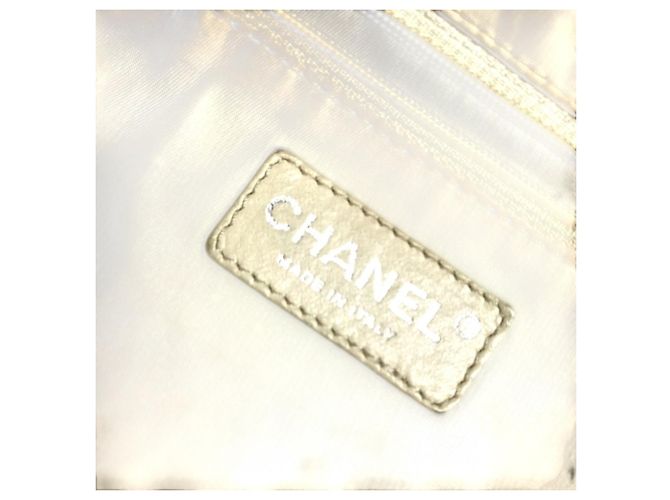 Saco Tote Chanel Paris Biarritz MM Dourado - vista 15