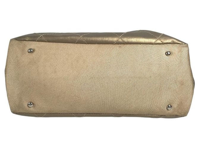 Saco Tote Chanel Paris Biarritz MM Dourado - vista 5