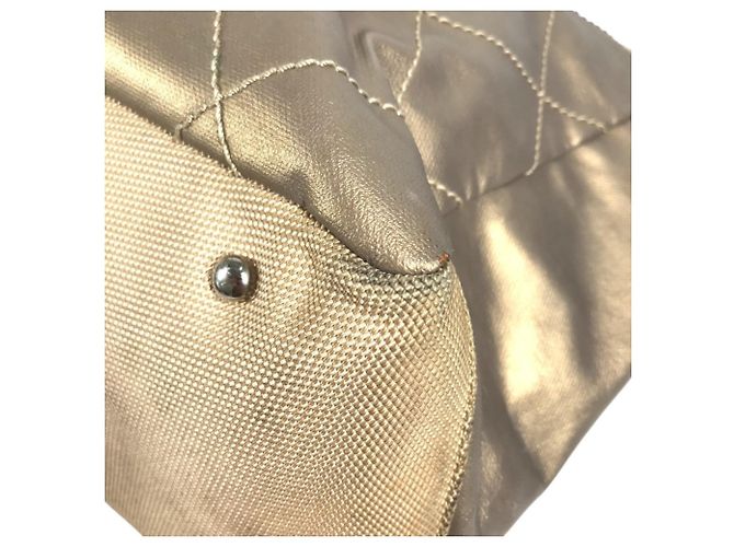 Saco Tote Chanel Paris Biarritz MM Dourado - vista 7