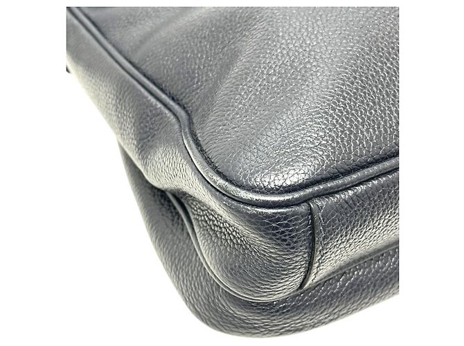 Borsa a mano in pelle Prada VA1034 con logo triangolare Blu - vista 8