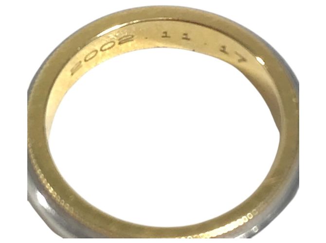 Autre Marque Tiffany & Co. Ehering aus 18K Gold und Platin Silber Golden - Ansicht 5