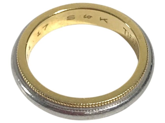 Autre Marque Tiffany & Co. Ehering aus 18K Gold und Platin Silber Golden - Ansicht 6