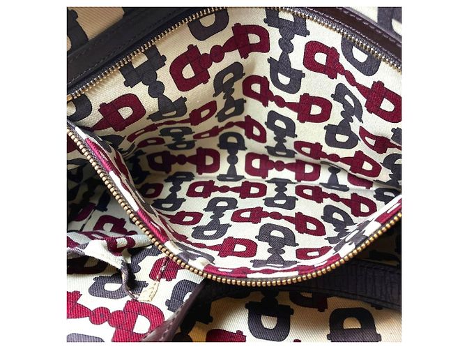 Borsa Tote Gucci Sherry Line Marrone Beige - vista 7