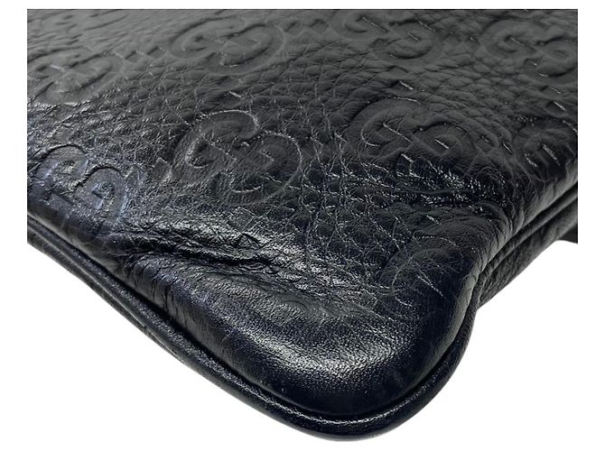 Borsa a tracolla in pelle Gucci Guccissima Nero - vista 5