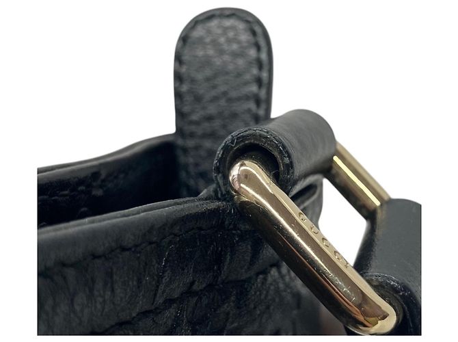 Borsa a tracolla in pelle Gucci Guccissima Nero - vista 9