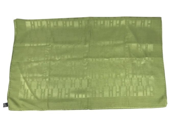 Hermès Hermes Green H-Logo Schal Grün - Ansicht 4