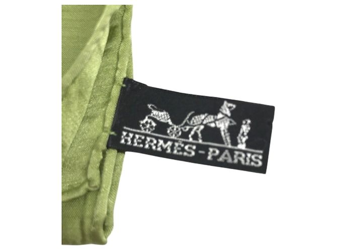 Hermès Hermes Green H-Logo Schal Grün - Ansicht 8