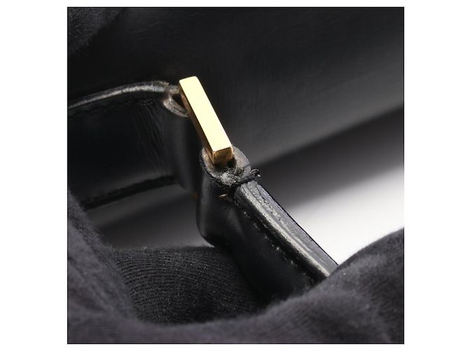 Céline Celine Handtasche aus schwarzem Leder - Ansicht 12