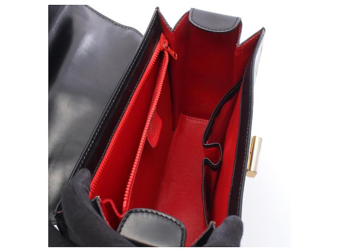 Céline Celine Handtasche aus schwarzem Leder - Ansicht 3
