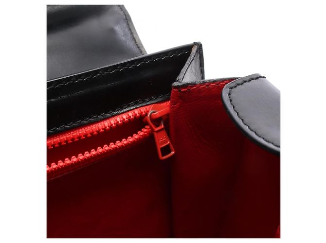 Céline Celine Handtasche aus schwarzem Leder - Ansicht 6
