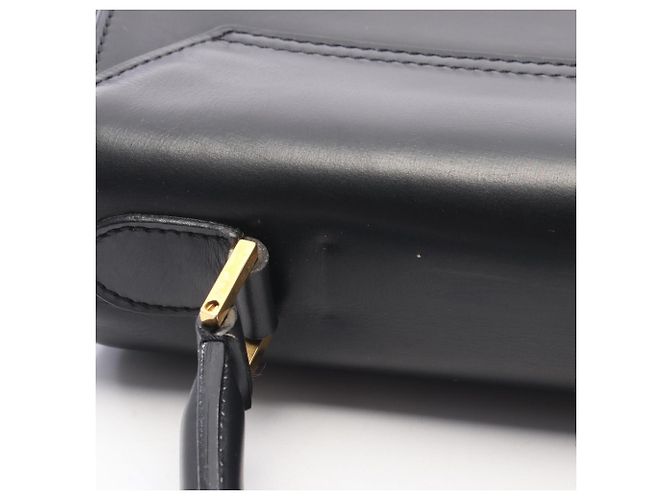 Céline Celine Handtasche aus schwarzem Leder - Ansicht 7