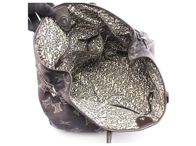 Céline Sac Cabas Celine Paris Macadam Marron - vue 3