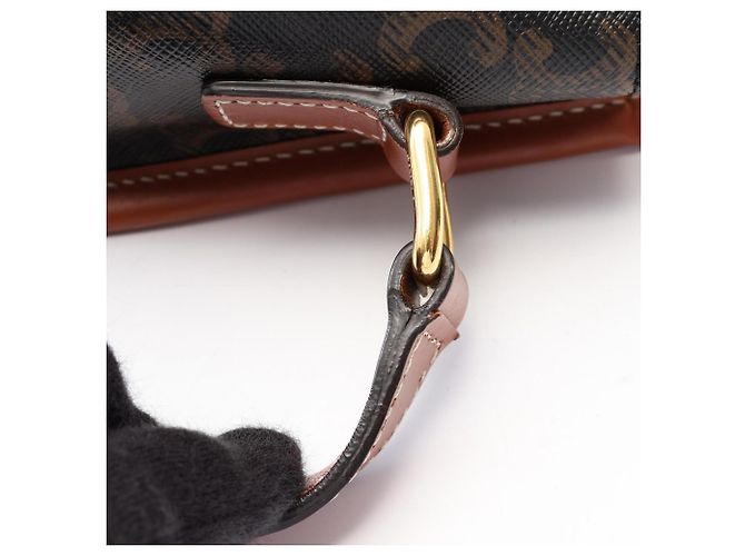Céline Borsa Celine Folco Medium Marrone Nero - vista 9