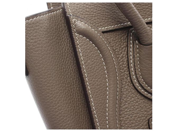 Céline Celine Luggage Nano Shopper 2-Way Handtasche Braun - Ansicht 11