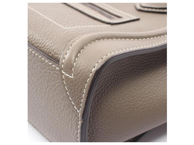 Céline Celine Luggage Nano Shopper 2-Way Handtasche Braun - Ansicht 8