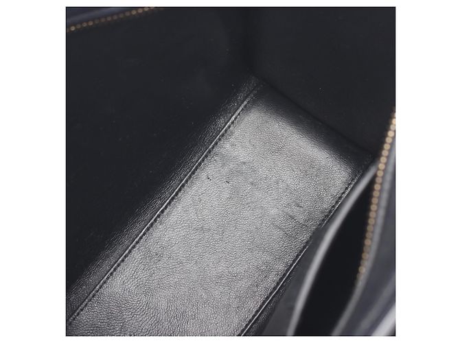 Céline Celine Luggage Nano Shopper Borsa a mano 2-Way Nero Bianco - vista 18