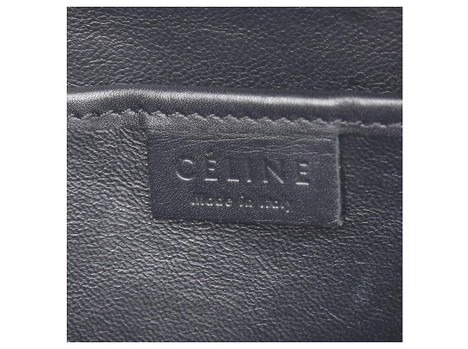 Céline Celine Luggage Nano Shopper Borsa a mano 2-Way Nero Bianco - vista 4