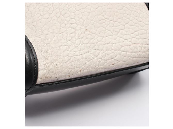 Céline Celine Luggage Nano Shopper Borsa a mano 2-Way Nero Bianco - vista 8