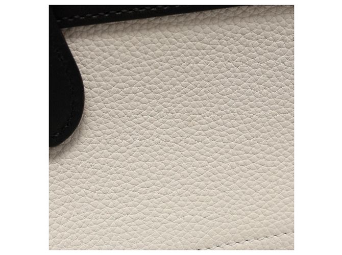 Céline Celine Luggage Micro Shopper Tote Bag Schwarz Weiß Beige - Ansicht 6