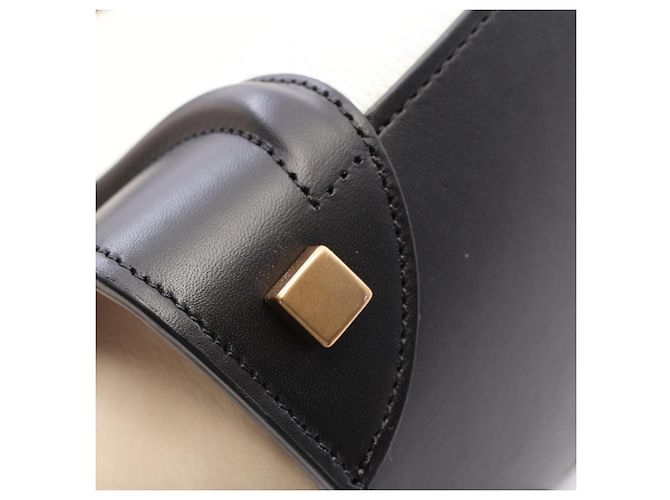 Céline Celine Luggage Micro Shopper Tote Bag Schwarz Weiß Beige - Ansicht 8