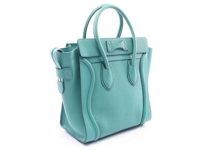 Céline Celine Luggage Micro Shopper Tote Bag Grün - Ansicht 2
