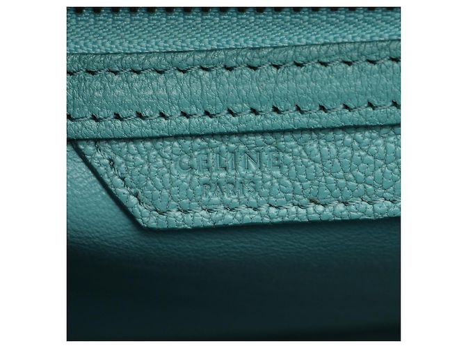Céline Celine Luggage Micro Shopper Tote Bag Grün - Ansicht 4