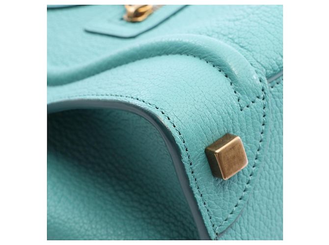 Céline Celine Luggage Micro Shopper Tote Bag Grün - Ansicht 5