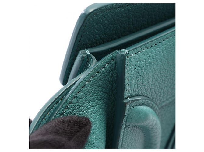 Céline Celine Luggage Micro Shopper Tote Bag Grün - Ansicht 6