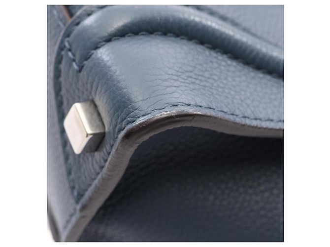 Céline Bolso Tote Celine Luggage Micro Shopper Azul marino - vista 6