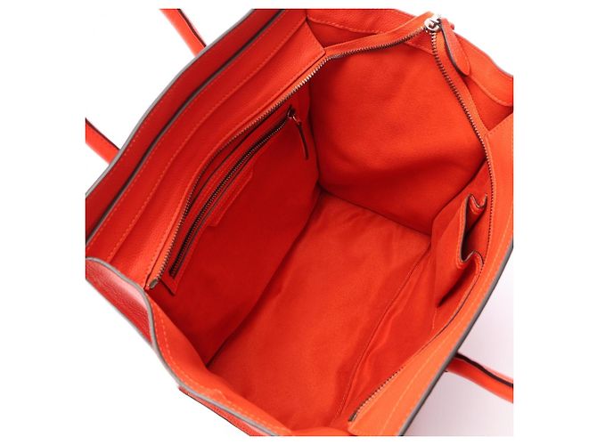 Céline Bolso de mano Celine Luggage Mini Shopper Roja - vista 3